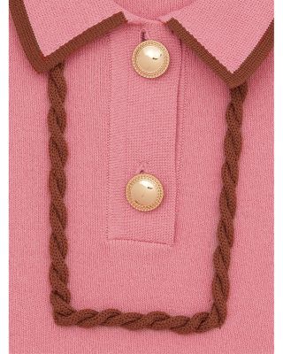 Girls' Piped Knit Dress - Little Kid