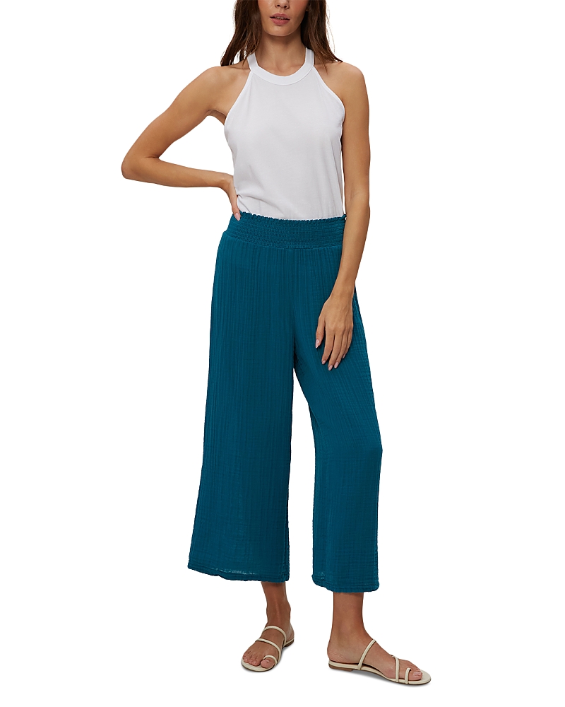 Michael Stars Medina Cotton Smocked Waist Pants