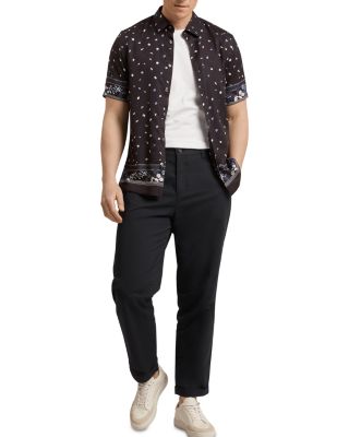 Wold Floral Scarf Print Shirt