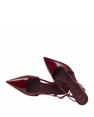Women's Patent Leather Slingback Pumps