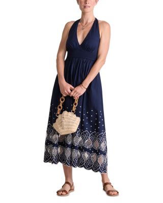 Sconset Eyelet Halter Dress