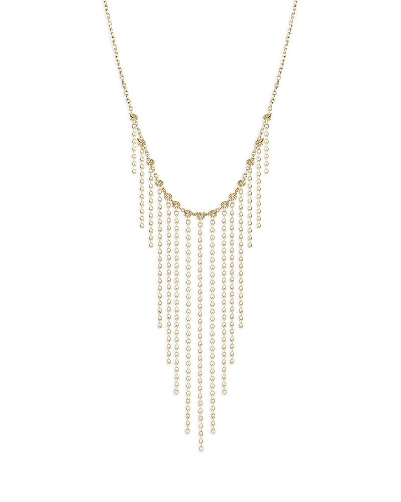 Moon & Meadow 14k Yellow Gold Fringe Collar Necklace, 16 In Gold