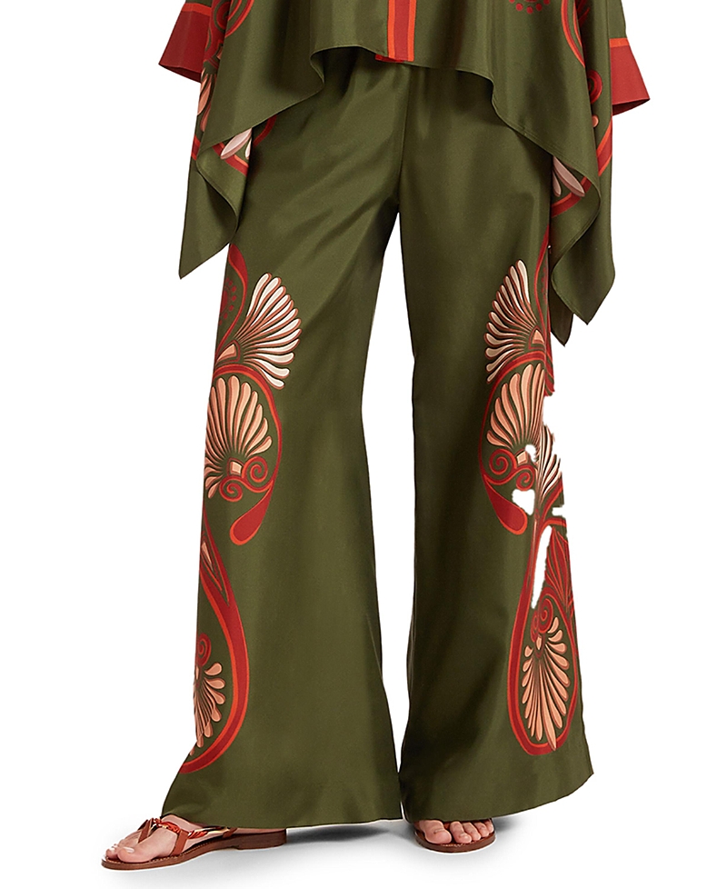 La Doublej Palazzo Pants Kerylos Placee In Green