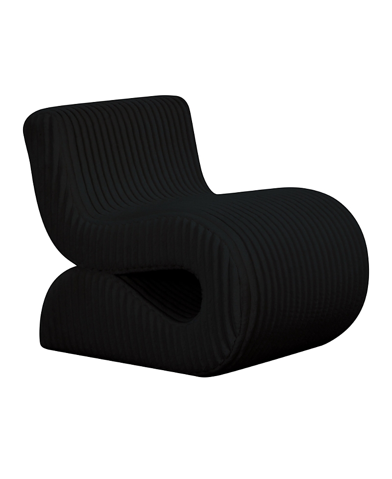Tov Furniture Senna Oversized Corduroy Accent Chair In Black