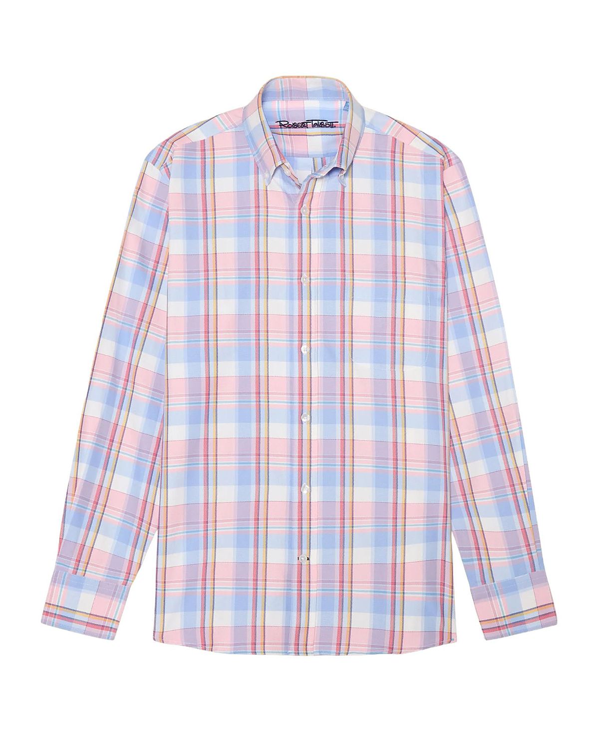 Robert Talbott Harrison Button Down Multicolor Plaid Oxford Shirt