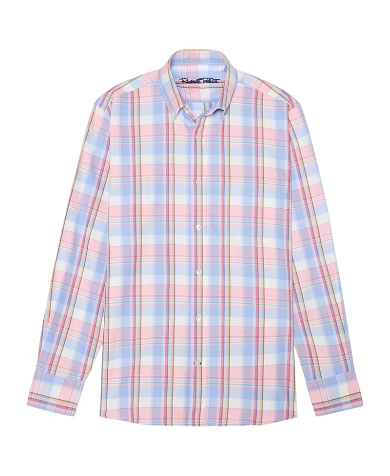 Robert Talbott Harrison Button Down Multicolor Plaid Oxford Shirt
