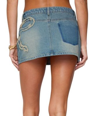 Bowiee Denim Mini Skirt