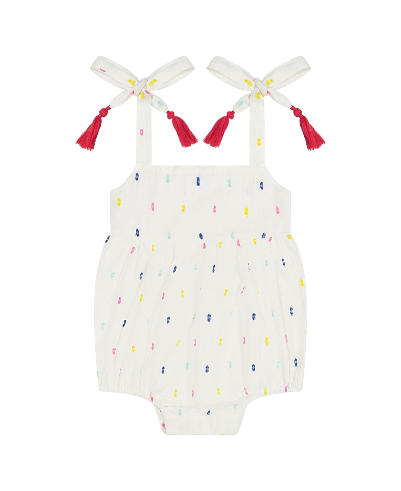 Mer St. Barth Girls' Zoe Romper - Baby In White
