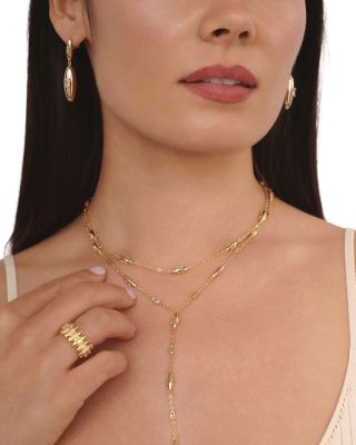 Baguette Cubic Zirconia Oval Dome Double Drop Earrings