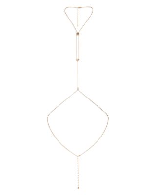 Cubic Zirconia Dainty Shell Body Chain  