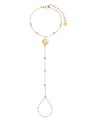 Ettika - Santorini Cubic Zirconia Shell Hand Chain
