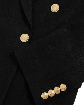 Eden Double Breasted Oversized Linen Blend Blazer