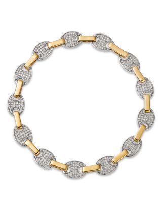 Bloomingdale's Fine Collection - Diamond Link Bracelet in 14K Yellow & White Gold, 1.0 tcw