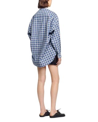 Rhinestone Check Shirt
