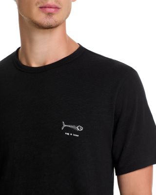 Fish Bone Embroidered Tee