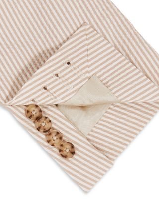 Slim Fit Striped Seersucker Blazer