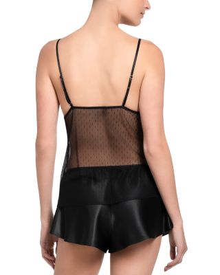 Dot Mesh Cami Short Set