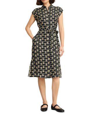 HOBBS LONDON - Kalinda Geometric Print Dress