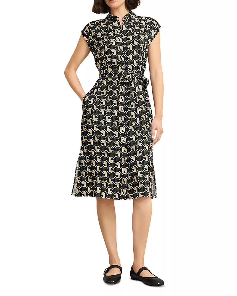 Hobbs London Kalinda Geometric Print Dress