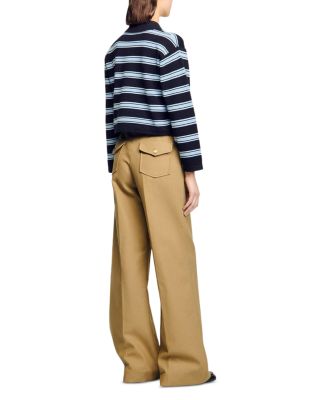 Striped Polo Sweater