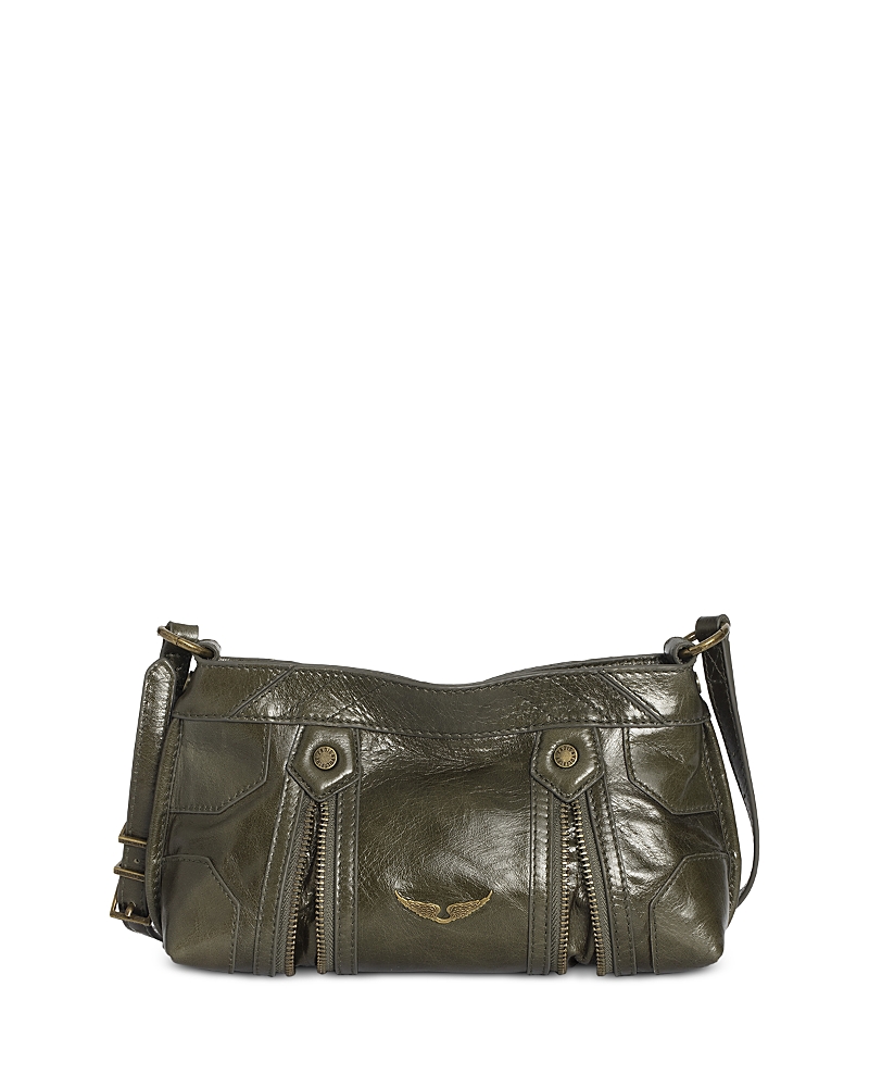 Zadig & Voltaire Sunny Mood Vintage Patent Crossbody Bag In Green