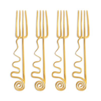 Spirale Cocktail Forks, Set of 4