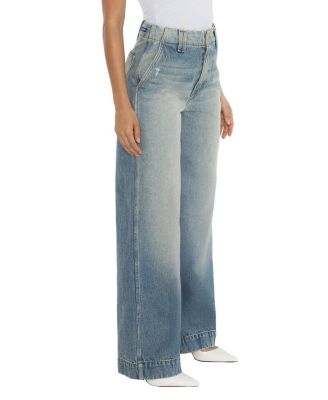 High Rise Rosalie Trouser Jeans in Denim Wash