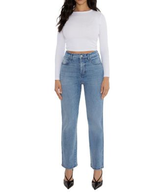 High Rise Tracy Straight Jean in Bayside