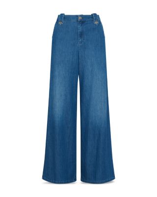 Wide Leg Jeans in Blue Jeans