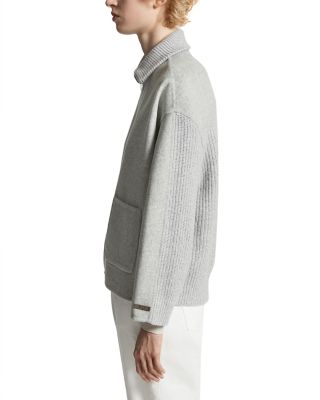 Mock Neck Coat