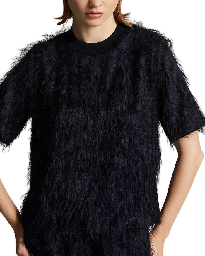 Short Sleeve Eyelash Top