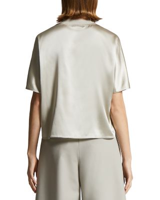 Silk Short Sleeve Blouse