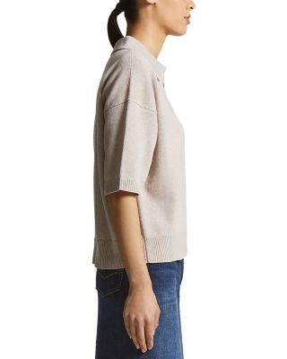 Short Sleeve Polo Sweater