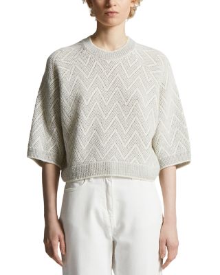 Zigzag Raglan Sleeve Sweater