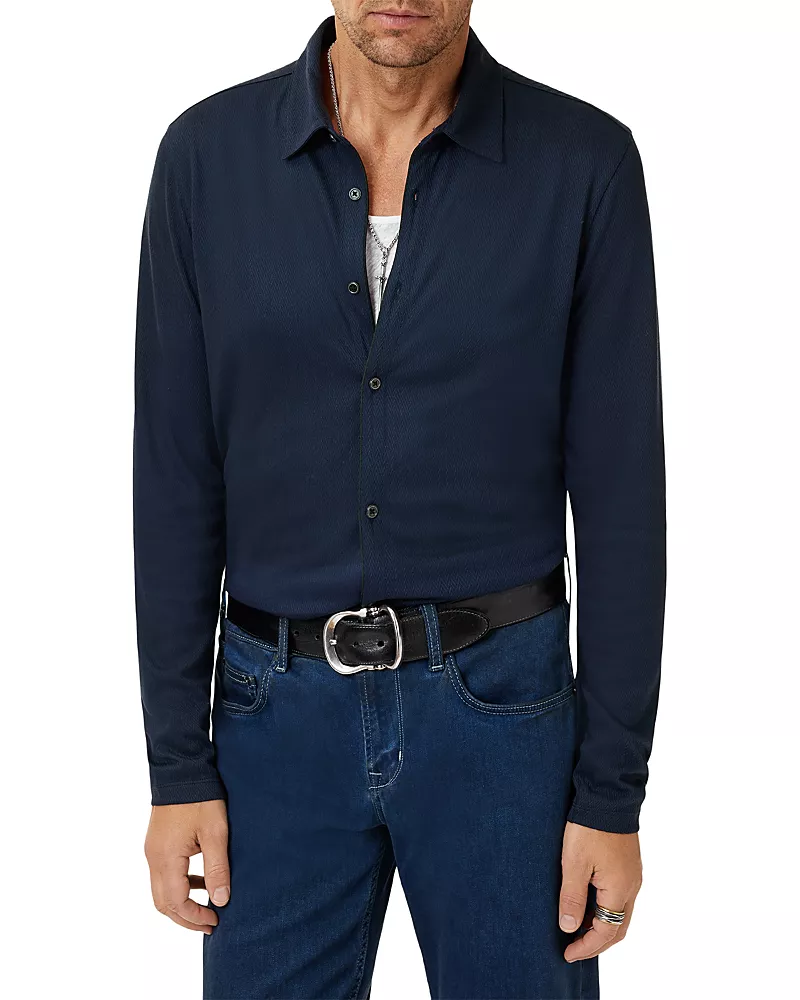 John Varvatos Caserta Regular Fit Button Front Shirt
