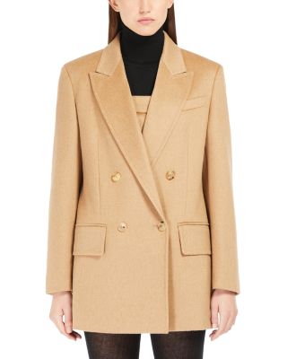 Double Breasted Peak Lapel Blazer