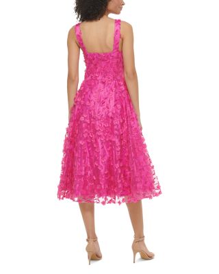 V Neck Fit and Flare Dress