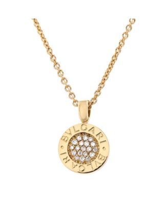 Pre-Owned Bvlgari - Pendant Necklace 18K Gold with Diamonds