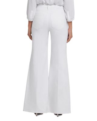 Petite Mia Palazzo Jeans in Optic White