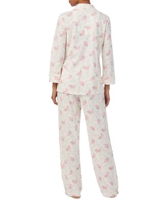 3/4 Sleeve Knit Long Pajama Set