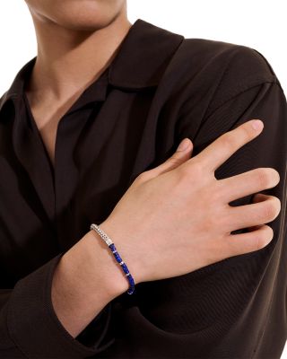 Sterling Silver Heishi Gemstone Chain Bracelet