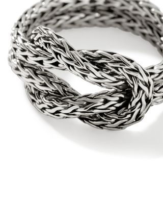  Sterling Silver Love Knot Weave Ring