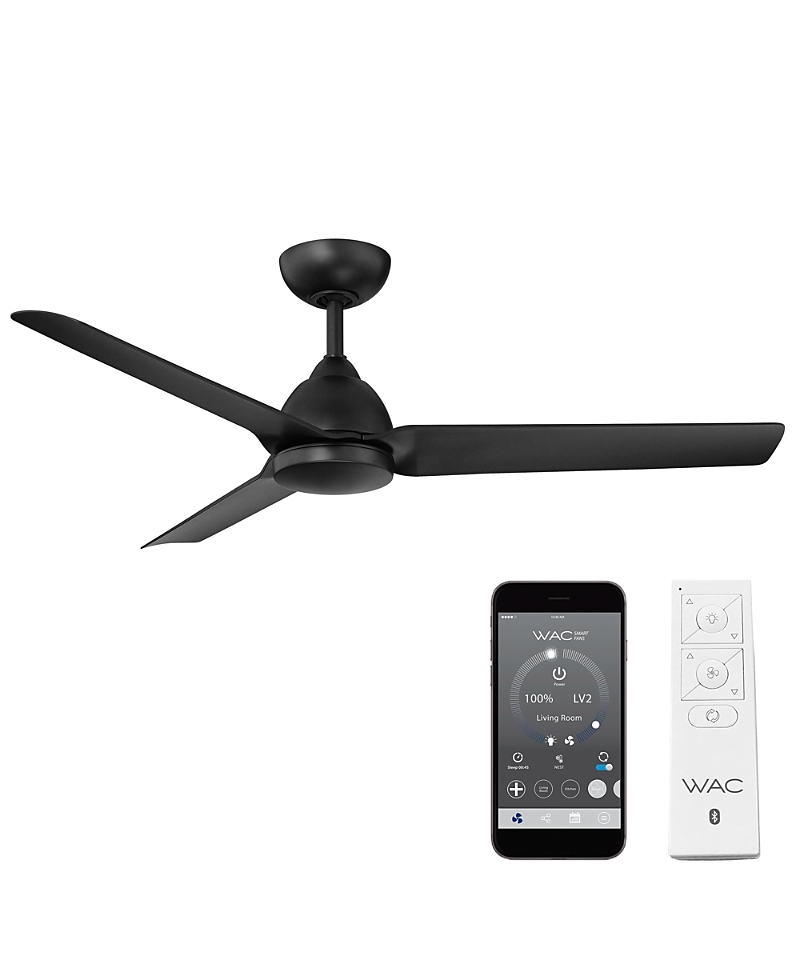 Wac Lighting Smart Fans Mocha 54 in Indoor or Outdoor Smart Home Ceiling Fan