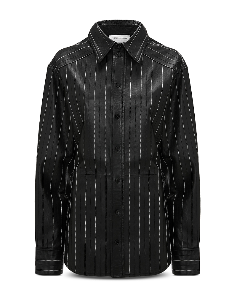 Victoria Beckham Faux Leather Shirt
