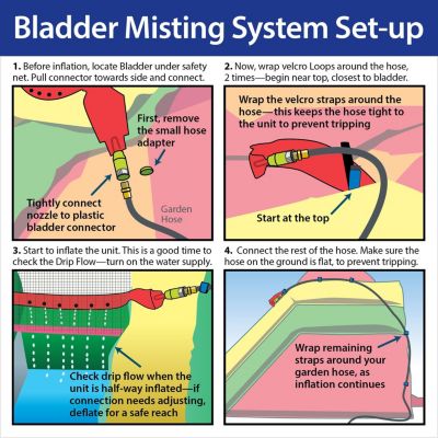  Inflatable Water Slide (Without Blower) - 21' x 9' x 12' Foot Backyard Inflatable Slide for Summer Fun - Slide with Water Pool for Kids