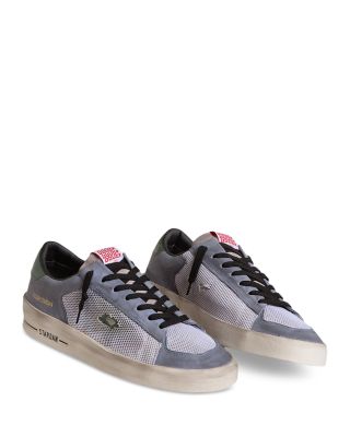 Men's Stardan Suede & Mesh Low Top Sneakers