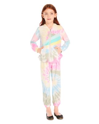 Girls' Pastel Tie Dyed Slouchy Pants - Little Kid, Big Kid