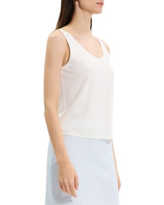 Sweater Trim Double Scoop Tank