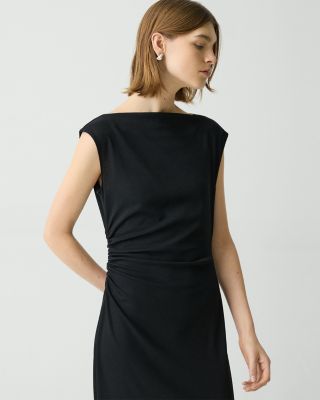 Boat Neck Midi Dress
