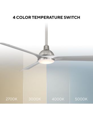 Smart Fans Gage 52in Selectable 2700-3000-4000-5000K LED Indoor or Outdoor Smart Home Ceiling Fan